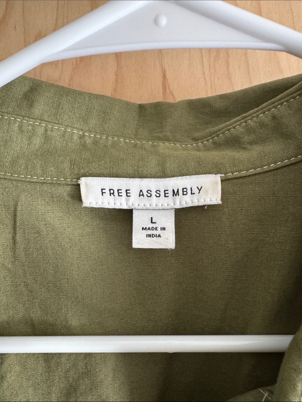 Olive Utility Midi Dress with Belt - Picture 2 of 3